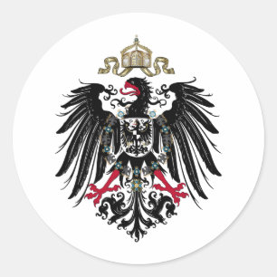 Preußischer Adler Runder Aufkleber