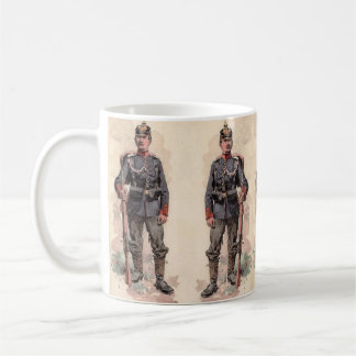Preußischer Soldat des Deutschen Kaiserreichs in U Kaffeetasse