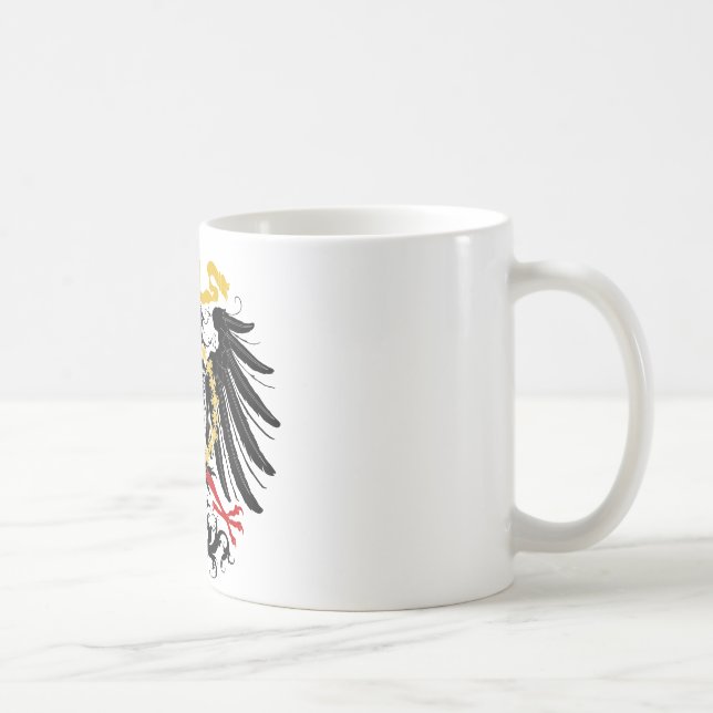 Preussisches rotes Schwarzes und Gold Eagles Tasse (Rechts)