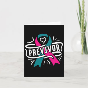 Previvor Brca Breast Cancer Awareness Support Karte