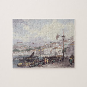 Pria groß, Macao, c.1850 (Farbelitho) Puzzle