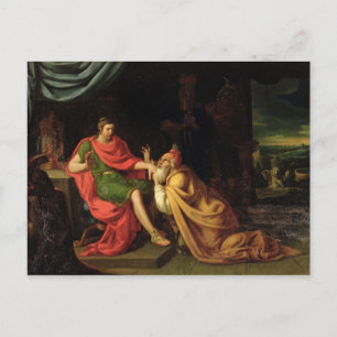 Priam und Achilles Postkarte