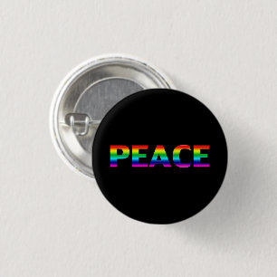 Price Peace lgbt lgbtq queer Gay Regenbogen schwar Button