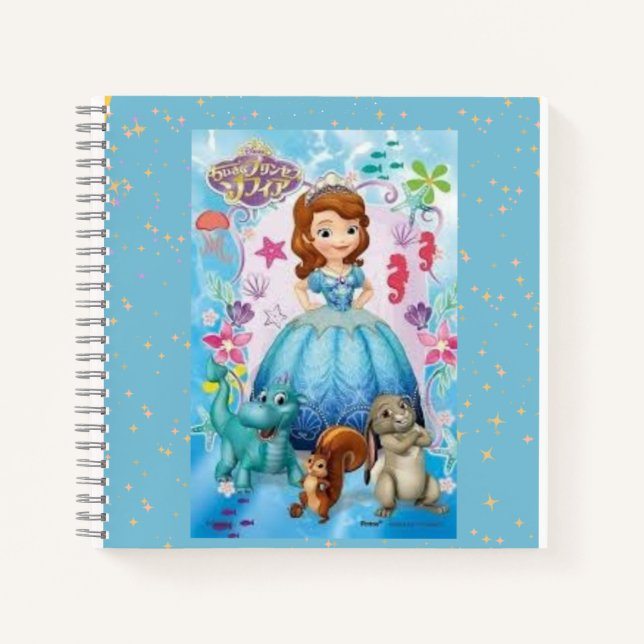 Pricess Sofia Spiral Notebook Notizbuch (Vorderseite)