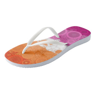 Prickelnde Bohemian Groovy Abstrakte Lesbische Pri Flip Flops