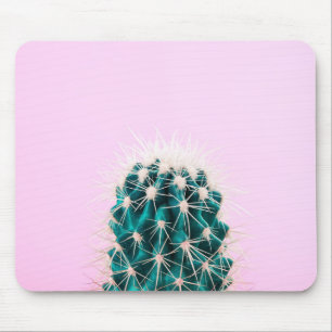 Prickley Kaktus auf Rosa Mousepad
