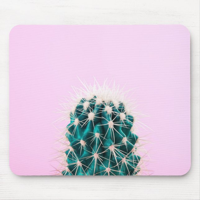 Prickley Kaktus auf Rosa Mousepad (Vorne)