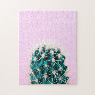 Prickley Kaktus auf Rosa Puzzle