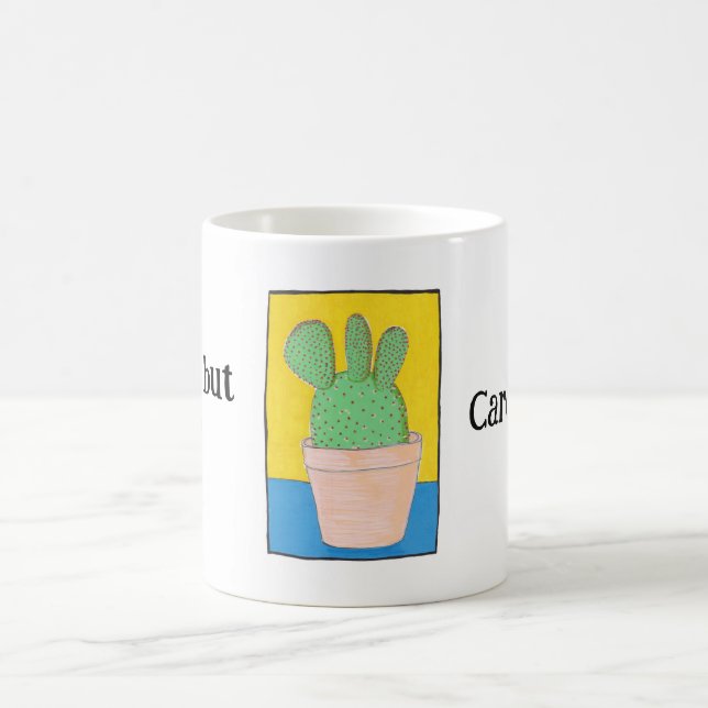 Prickly, aber niedlich, Ihr Name, Kakteen zeichnen Kaffeetasse (Mittel)