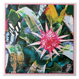 Prickly Bromie Keramik Tile Fliese