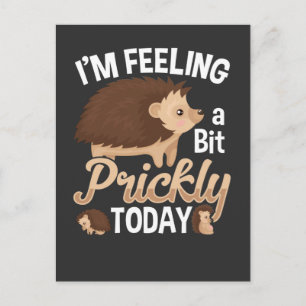 Prickly Igel Lover Forest Animal Enthusiasten Postkarte
