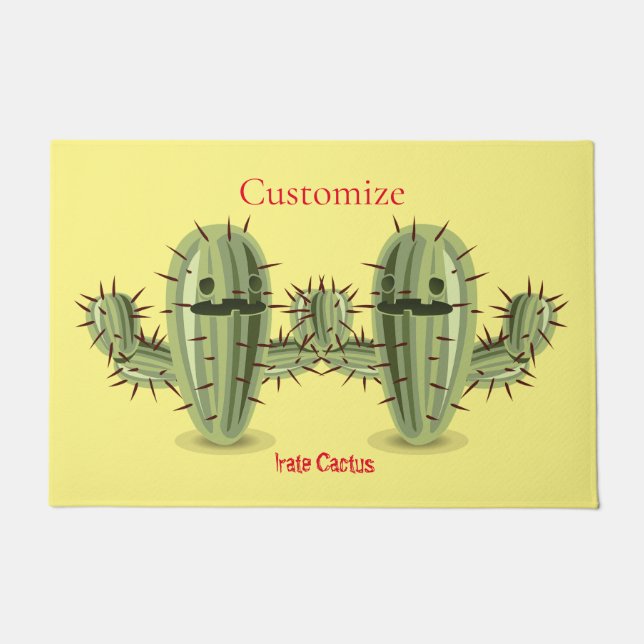 Prickly Irate Cactus Thunder_Cove Fußmatte (Vorderseite)