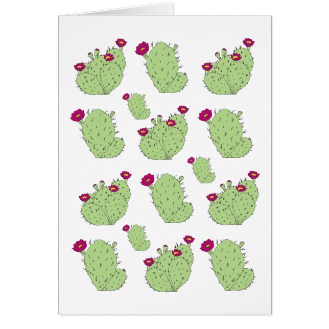 Prickly Pear Muster Texas Staat Pflanze Kaktus Lie (Vorne)