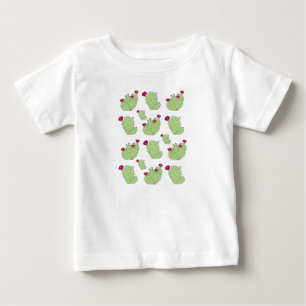 Prickly Pear Muster Texas Staat Pflanze Kaktus Lie Baby T-shirt