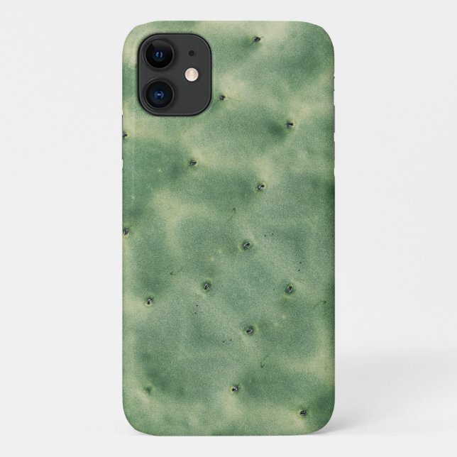 Prickly Pear Texture Pale Green iPhone 11 Fall Case-Mate iPhone Hülle (Rückseite)