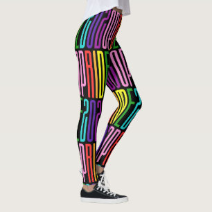 Pride 2020 Original 8 Streifen LGBT-Regenbogentext Leggings