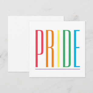 PRIDE 5,25" Square Flat Card Karte