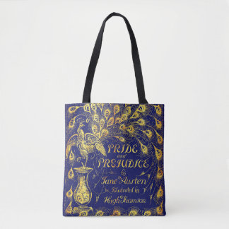 Pride and Prejudice Blue Gold Peacock Book Cover