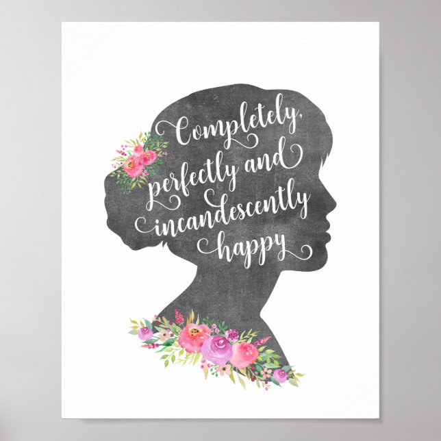 Pride and Prejudice Elizabeth Bennet Quote Poster (Vorne)