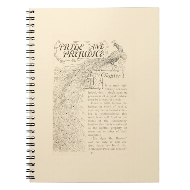 "Pride and Prejudice Journal" Notizblock (Vorderseite)