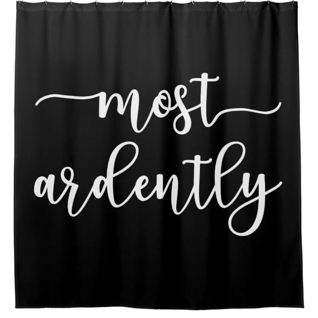Pride And Prejudice Mr. Darcy - Most Ardently I Duschvorhang (Vorderseite)