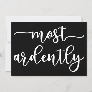 Pride And Prejudice Mr. Darcy - Most Ardently I Einladung