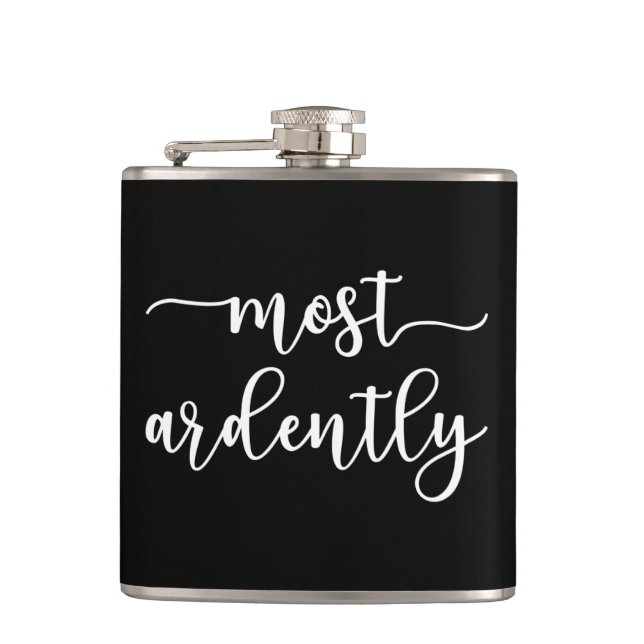 Pride And Prejudice Mr. Darcy - Most Ardently I Flachmann (Vorderseite)