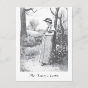 Pride and Prejudice: Mr. Darcy's Letter Postkarte