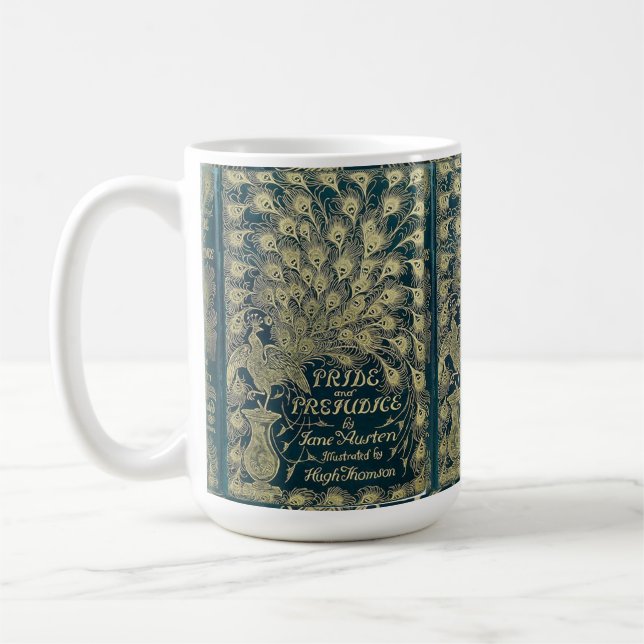 Pride and Prejudice Peacock Cover Kaffeetasse (Links)