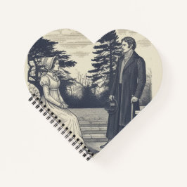 Pride and Prejudice with opening line (script) Notizbuch