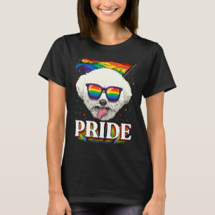 Pride Bichon Frise LGBTQ Regenbogenflagge Monat T-Shirt
