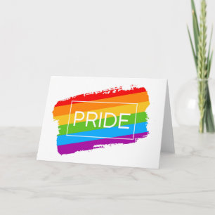 Pride Brushhub Rainbow Karte