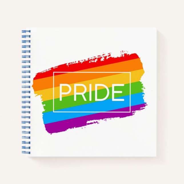 Pride Brushhub Rainbow Notizbuch (Vorderseite)
