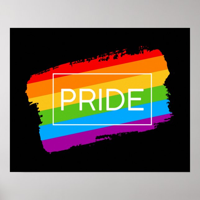 Pride Brushhub Rainbow Poster (Vorne)