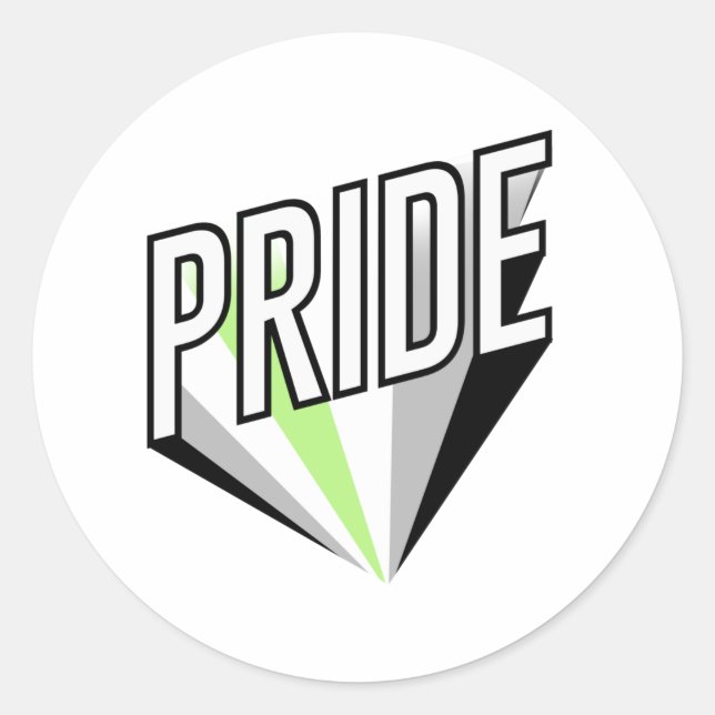 Pride Burst Runder Aufkleber (Vorderseite)