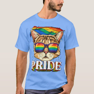 Pride Cat Purride Gay Lesbian LGBT Awareness LGBTQ T-Shirt