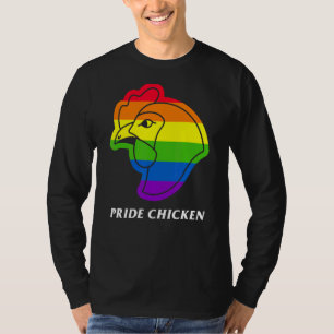 Pride Chicken Lgbt Pun Fried Rainbow Flag Buffalo T-Shirt