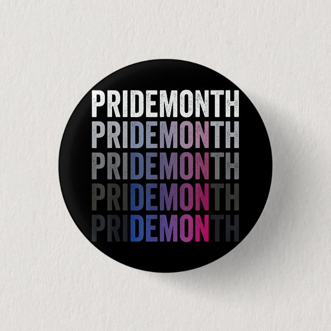 Pride Demon Bisexual Bi Pride Monat LGBTQ Gay Lesb Button (Vorderseite)