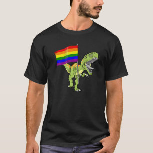 Pride Dinosaur Lgbt Gay Lesbian Transgender Trans T-Shirt