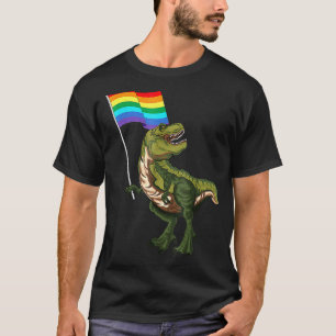 Pride Dinosaur Lgbt Gay Lesbian Transgender Trans T-Shirt