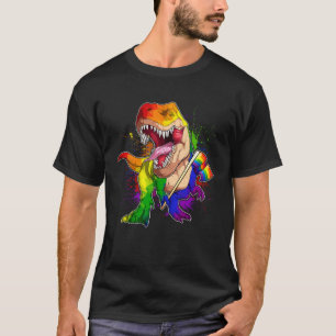 Pride Dinosaur LGBT Gay Lesbian Transgender Trans T-Shirt