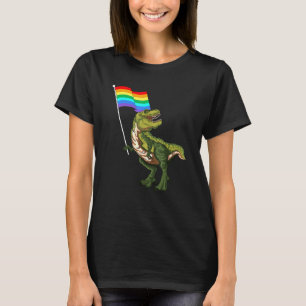 Pride Dinosaur Lgbt Gay Lesbian Transgender Trans T-Shirt