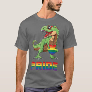 Pride Dinosaur LGBTQ Gay Lesbian Transgender Trans T-Shirt
