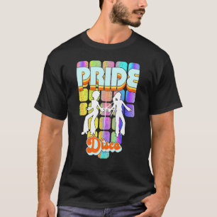 Pride Disco Ladys Rainbow Boogie Dance 70er F T-Shirt