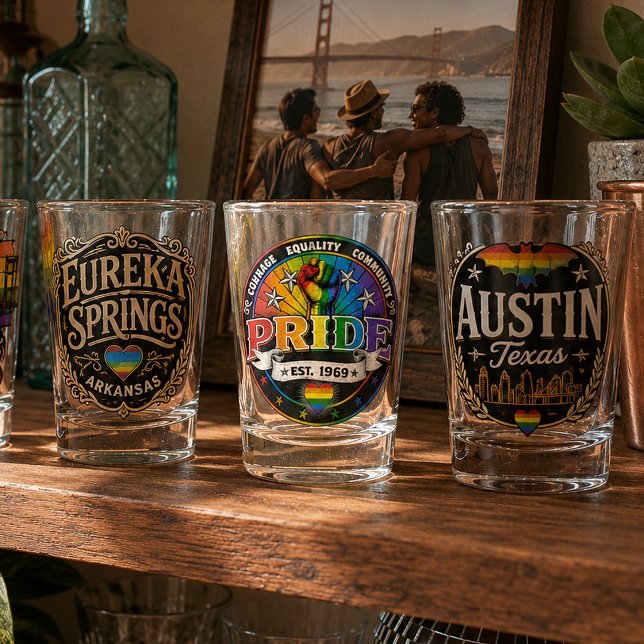 Pride Est. 1969 Schnapsglas (Von Creator hochgeladen)