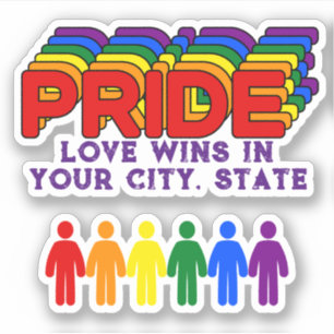 PRIDE Flag Aufkleber