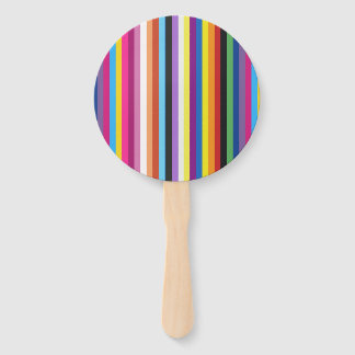 Pride Flag Colorful Stripes Pattern Hand Fan Fächer