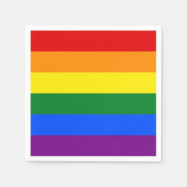 Pride Flag Napkin Serviettes Serviette (Vorderseite)