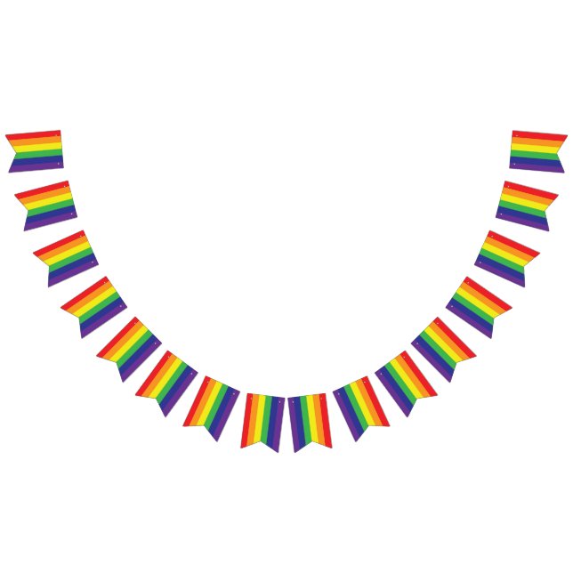 Pride Flag Party signiert Banners Assortiment Garl Wimpelkette (Alle)