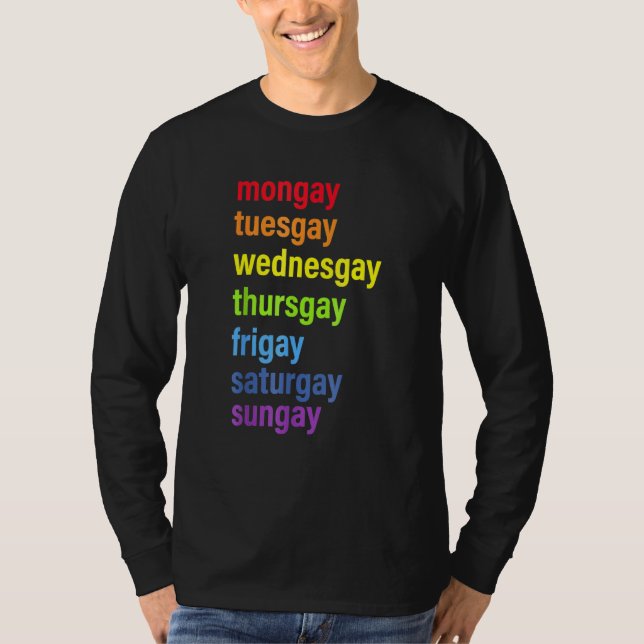 Pride Gay Agenda Liebe LGB T-Shirt (Vorderseite)